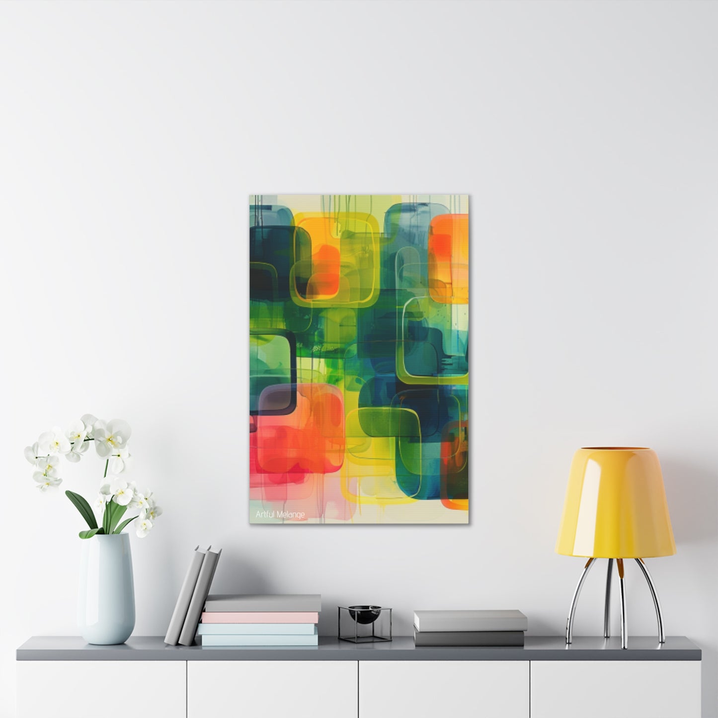 Primary Elegance: A Symphony of Sophistication Canvas Print