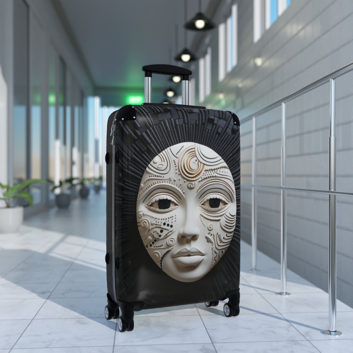 Melanated Jetsetter: Journey of Adinkra: Stylish Travel Luggage Pieces