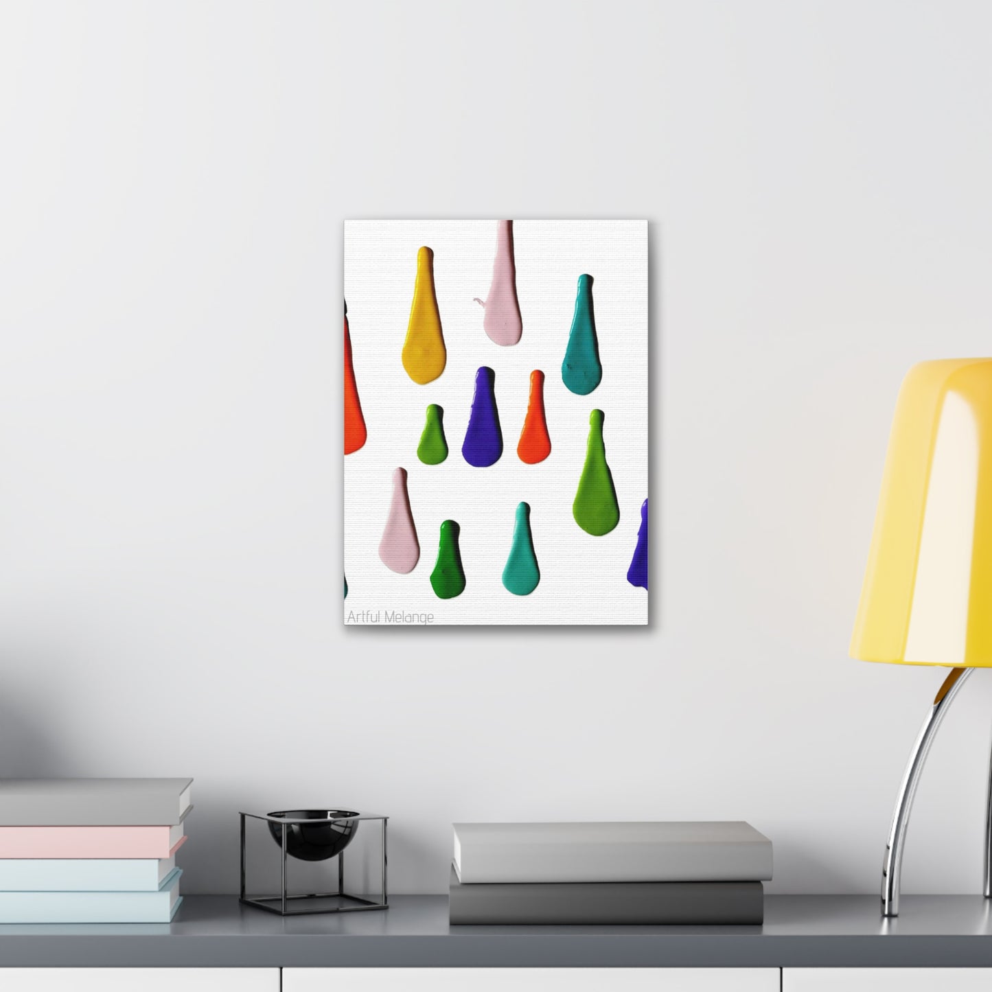 Primary Elegance: A Symphony of Sophistication Canvas Print