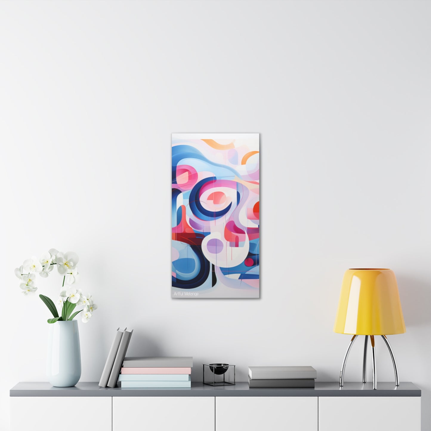 Primary Elegance: A Symphony of Sophistication Canvas Print