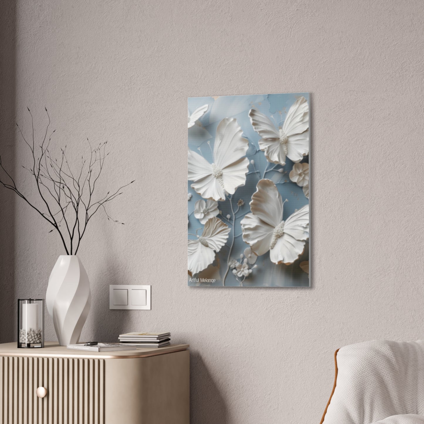 Fluttering Dreams: Butterfly Canvas Print Collection