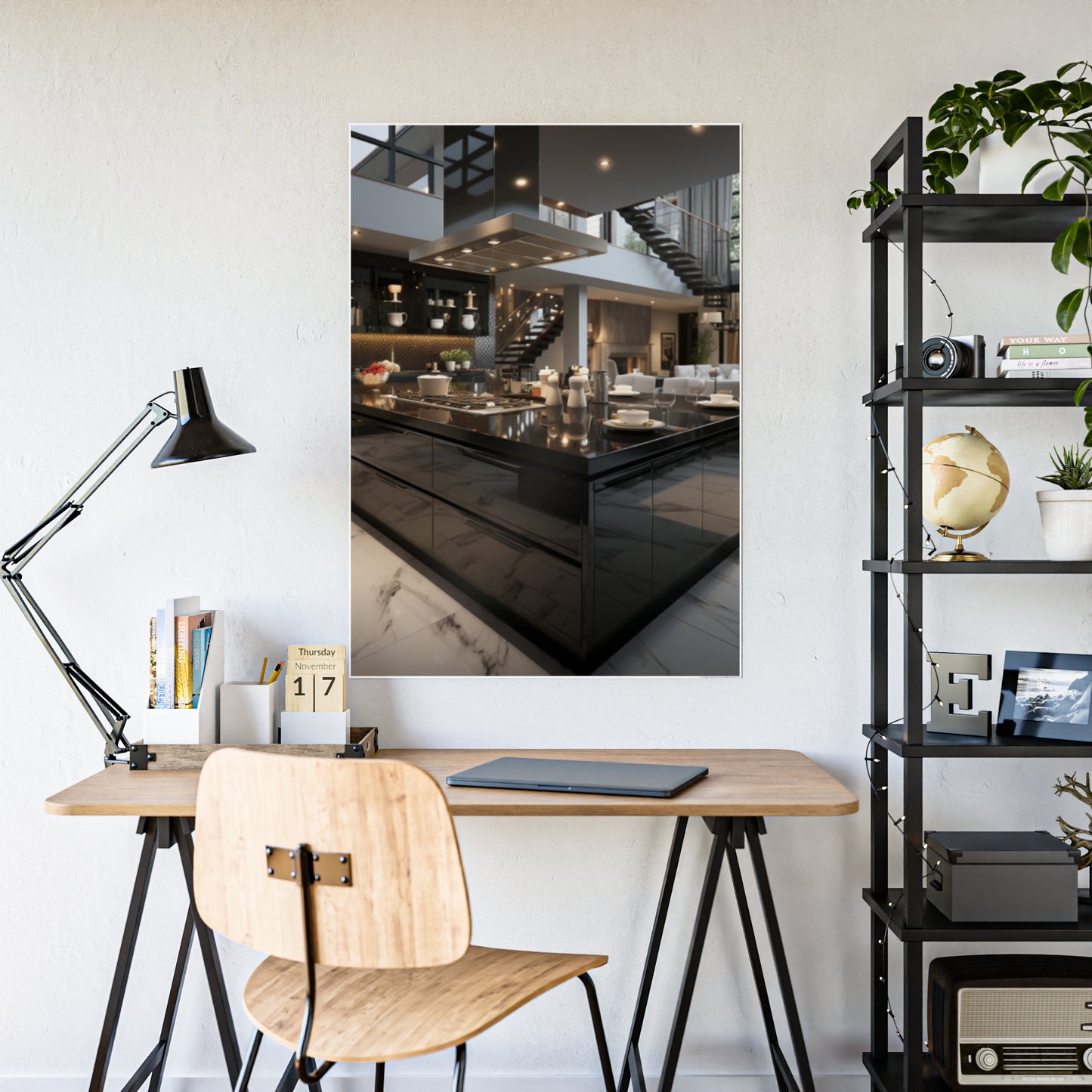 Urban Elegance Kitchen Poster