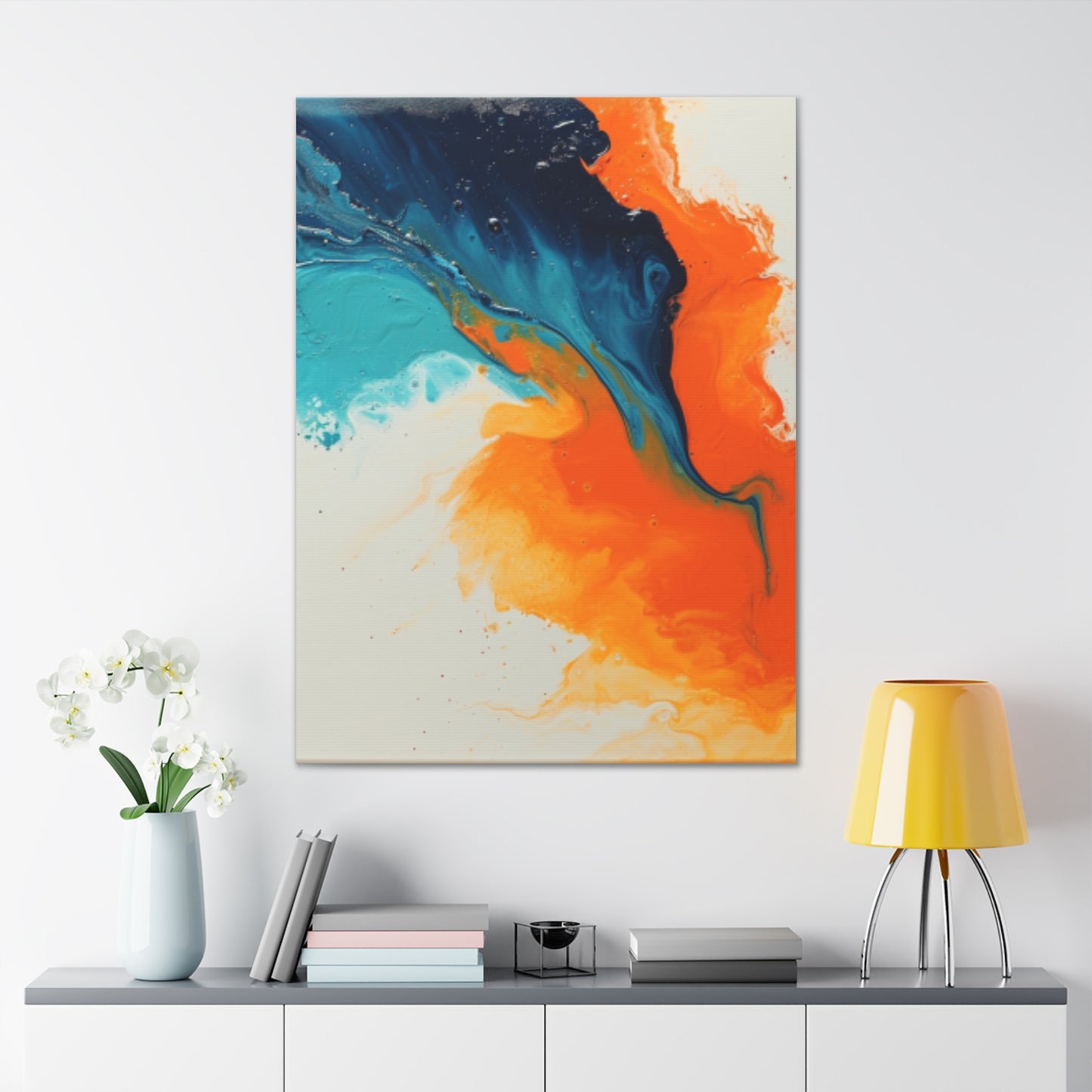 Primary Elegance: A Symphony of Sophistication Canvas Print