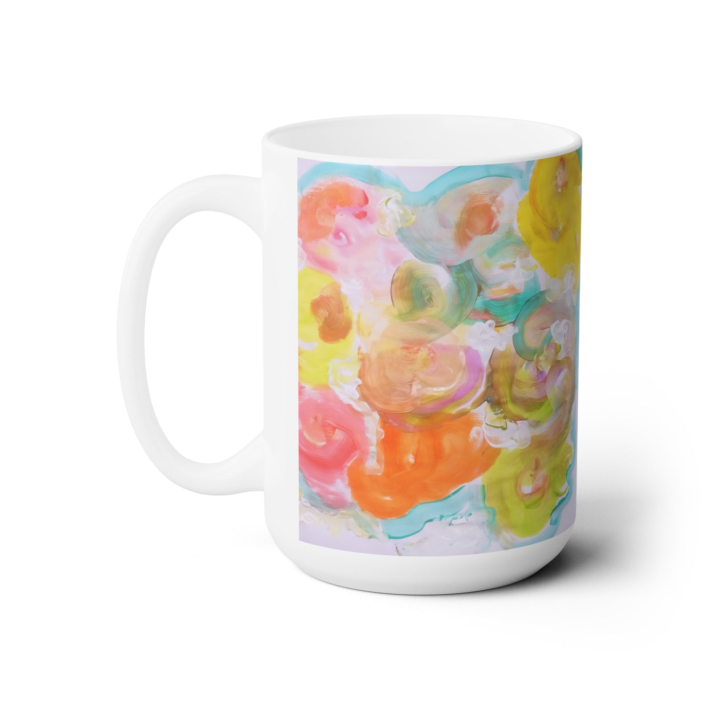 Artsy Abstract Ceramic Mug 15oz