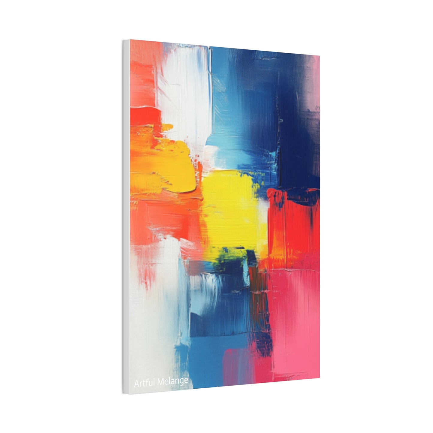 Acrylic Abstract Canvas Print - Richly Textured Artistry