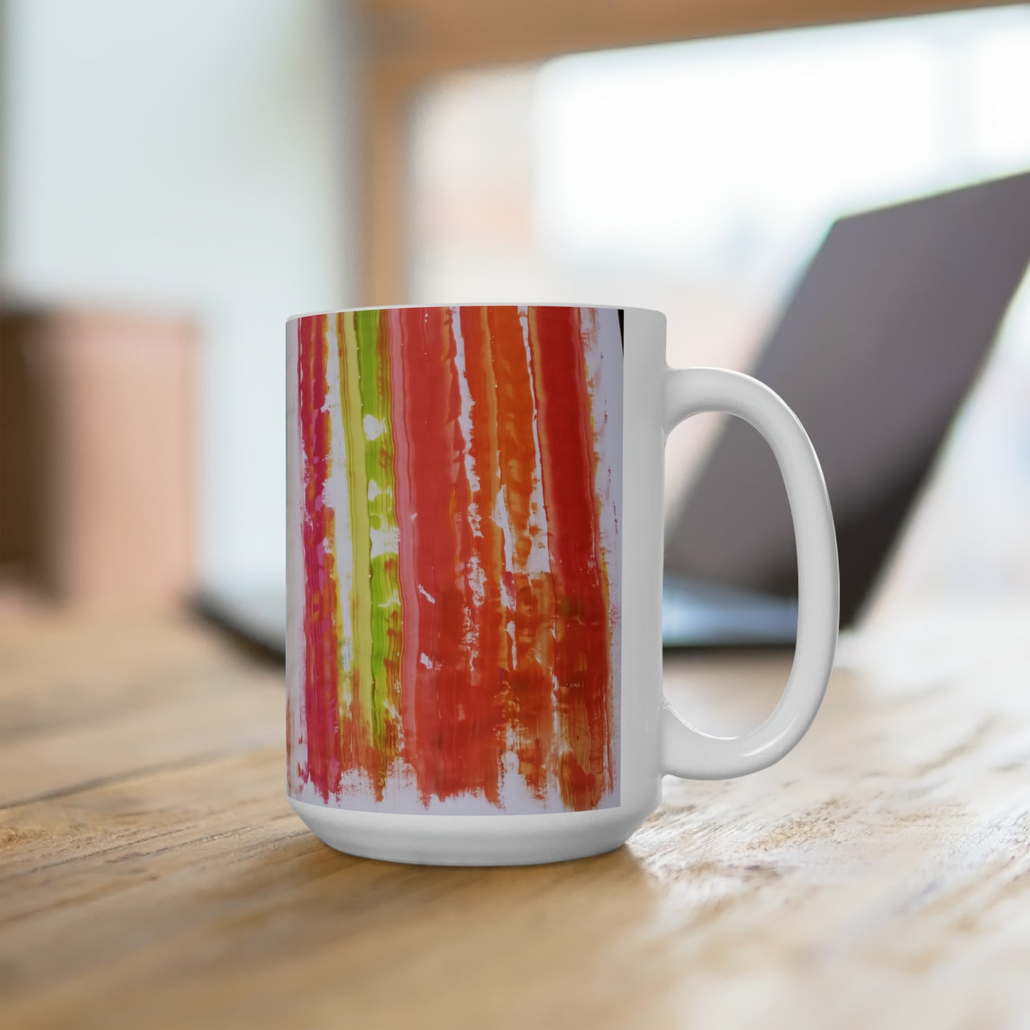 Artsy Abstract Ceramic Mug 15oz