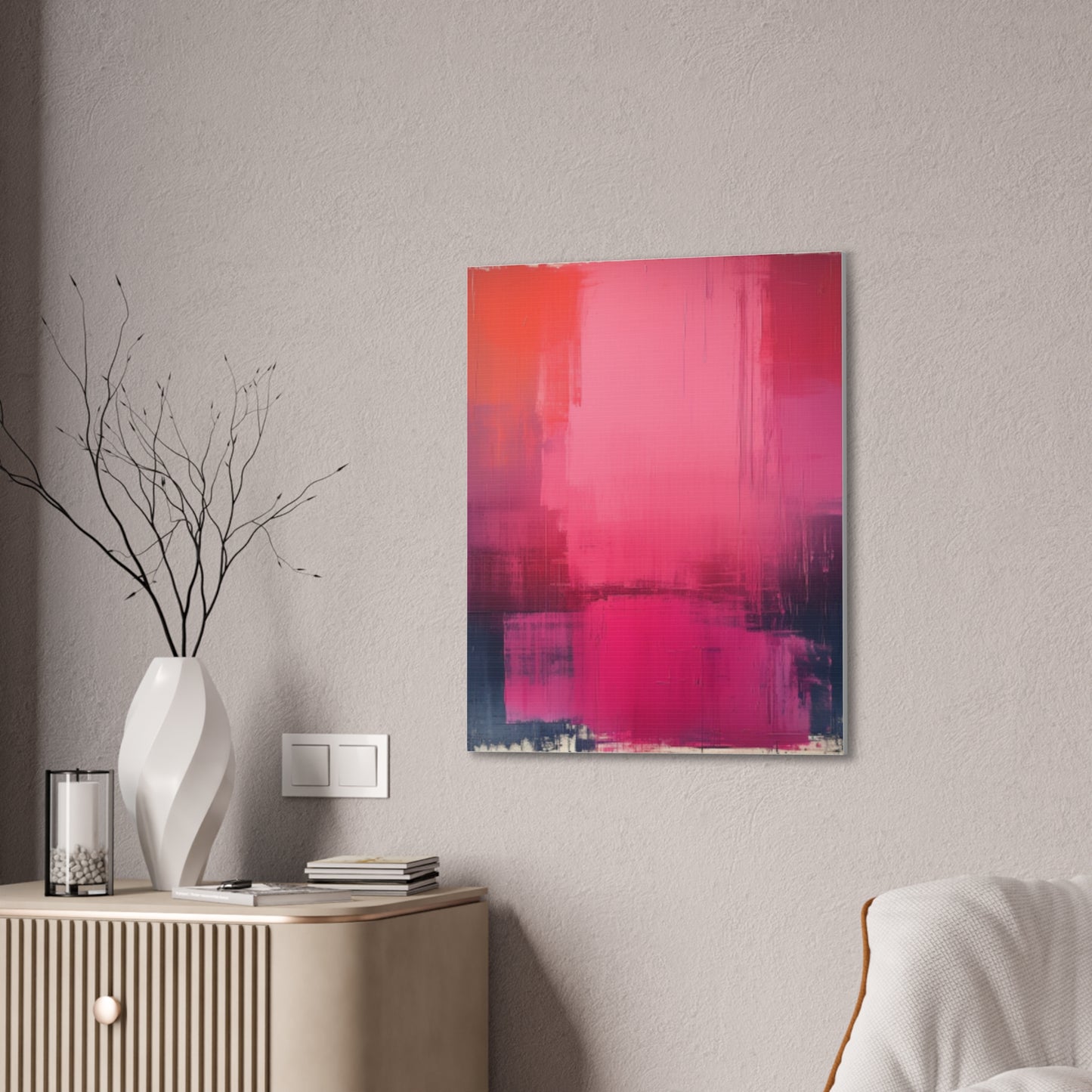 In The Pink: A Symphony of Sophistication Canvas Print