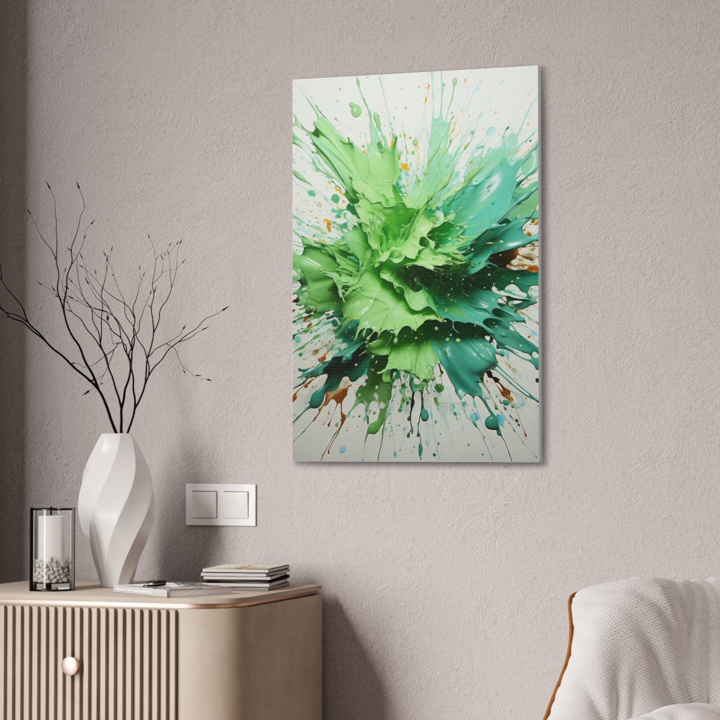 Acrylic Abstract Canvas Print - Richly Textured Artistry