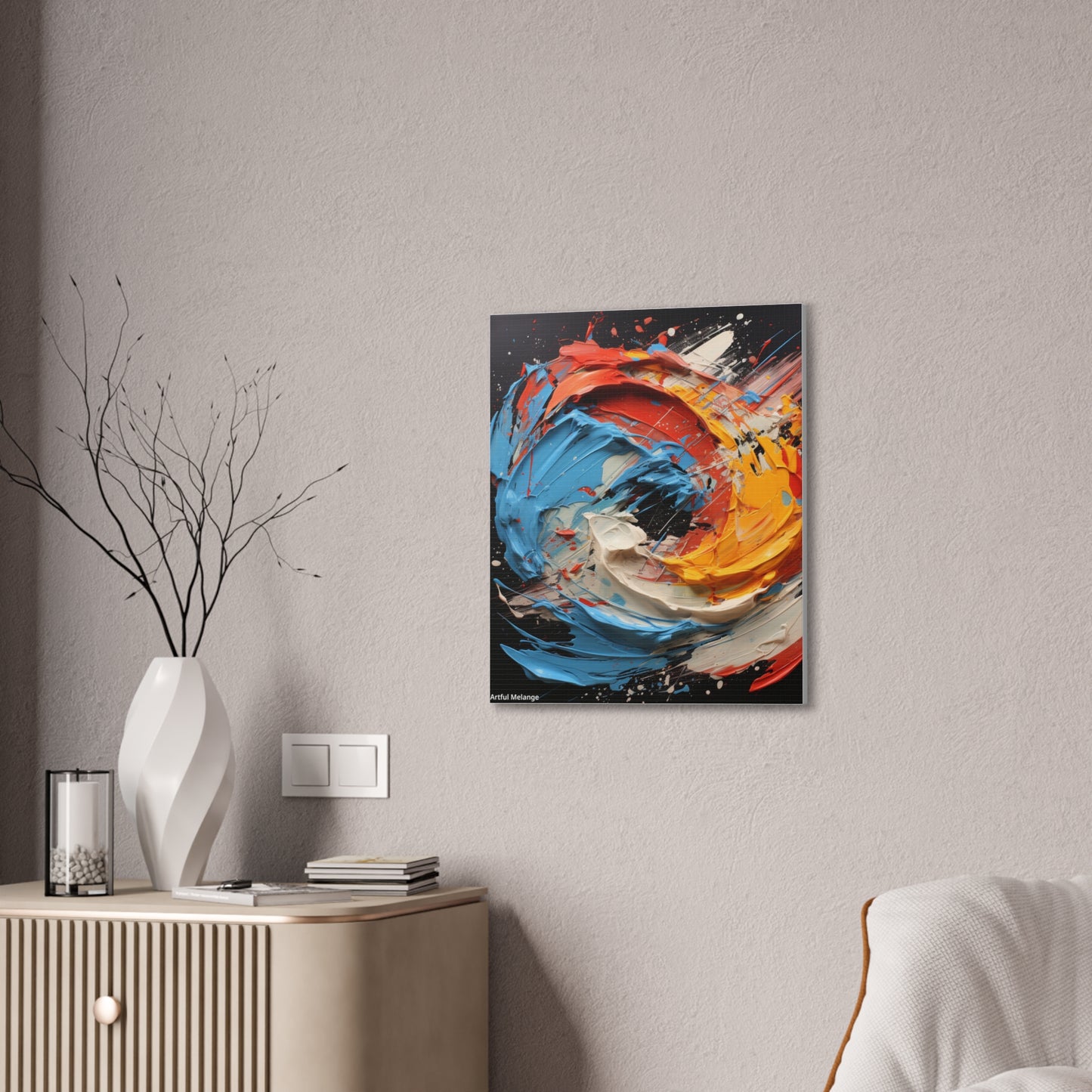 Acrylic Abstract  Canvas Print - Richly Textured Artistry