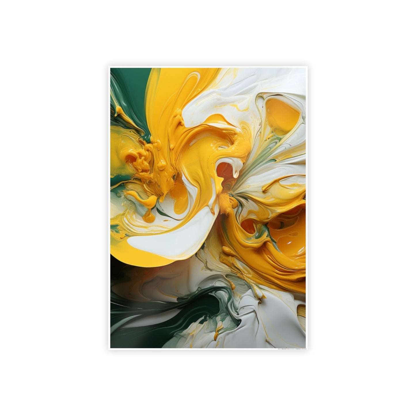 Gleaming Acrylic Abstract Poster: A Spectrum of Colorful Elegance