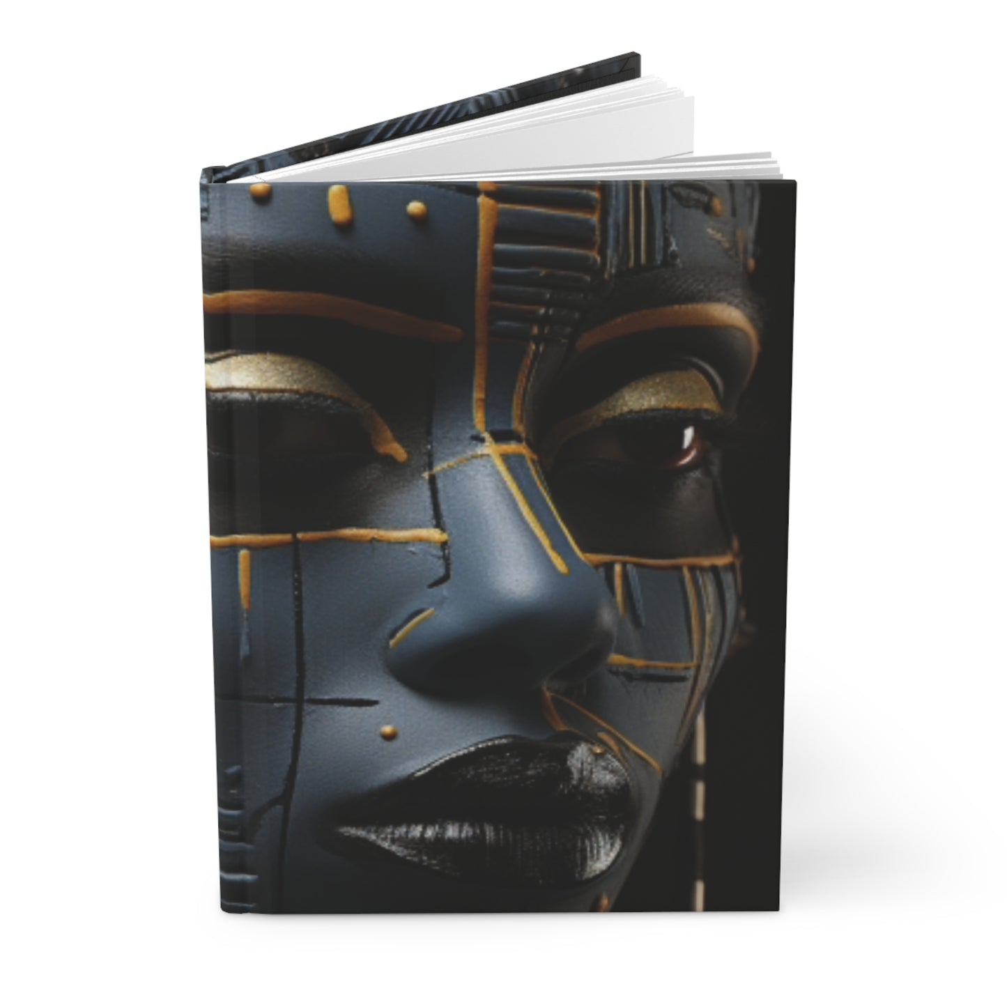 Elegance In Black: Melanated Hardcover Journal