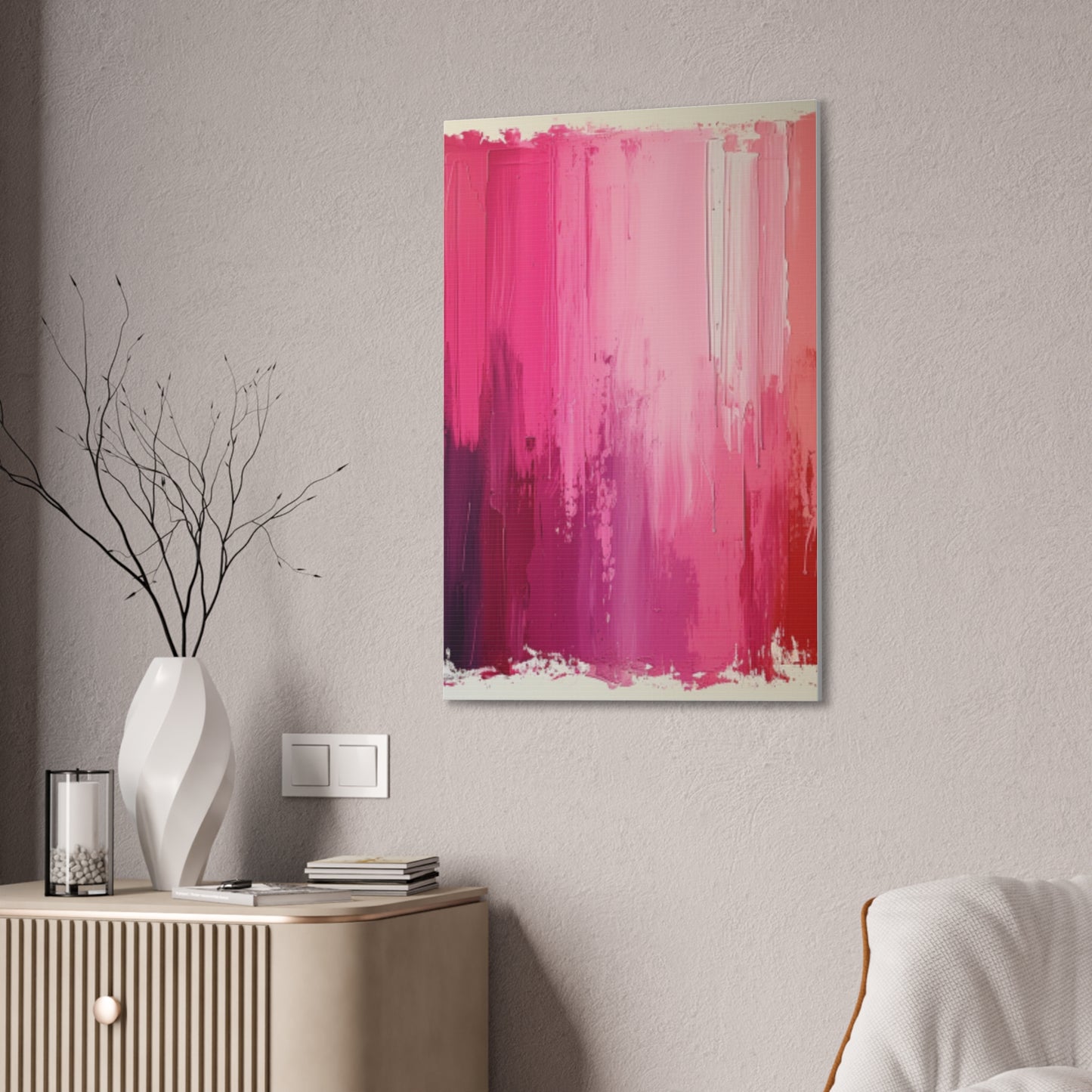 In The Pink: A Symphony of Sophistication Canvas Print