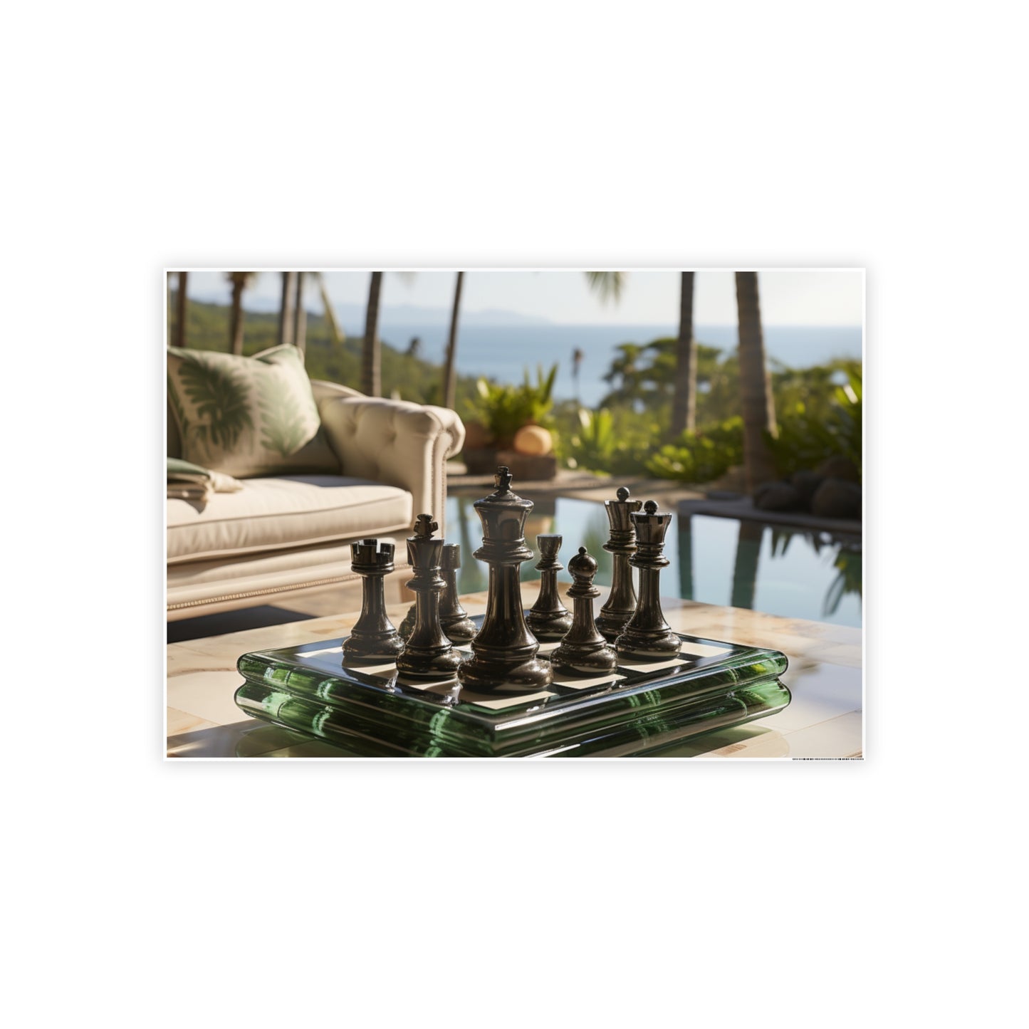 Grandmaster Majesty- Chess Set Poster Print Series