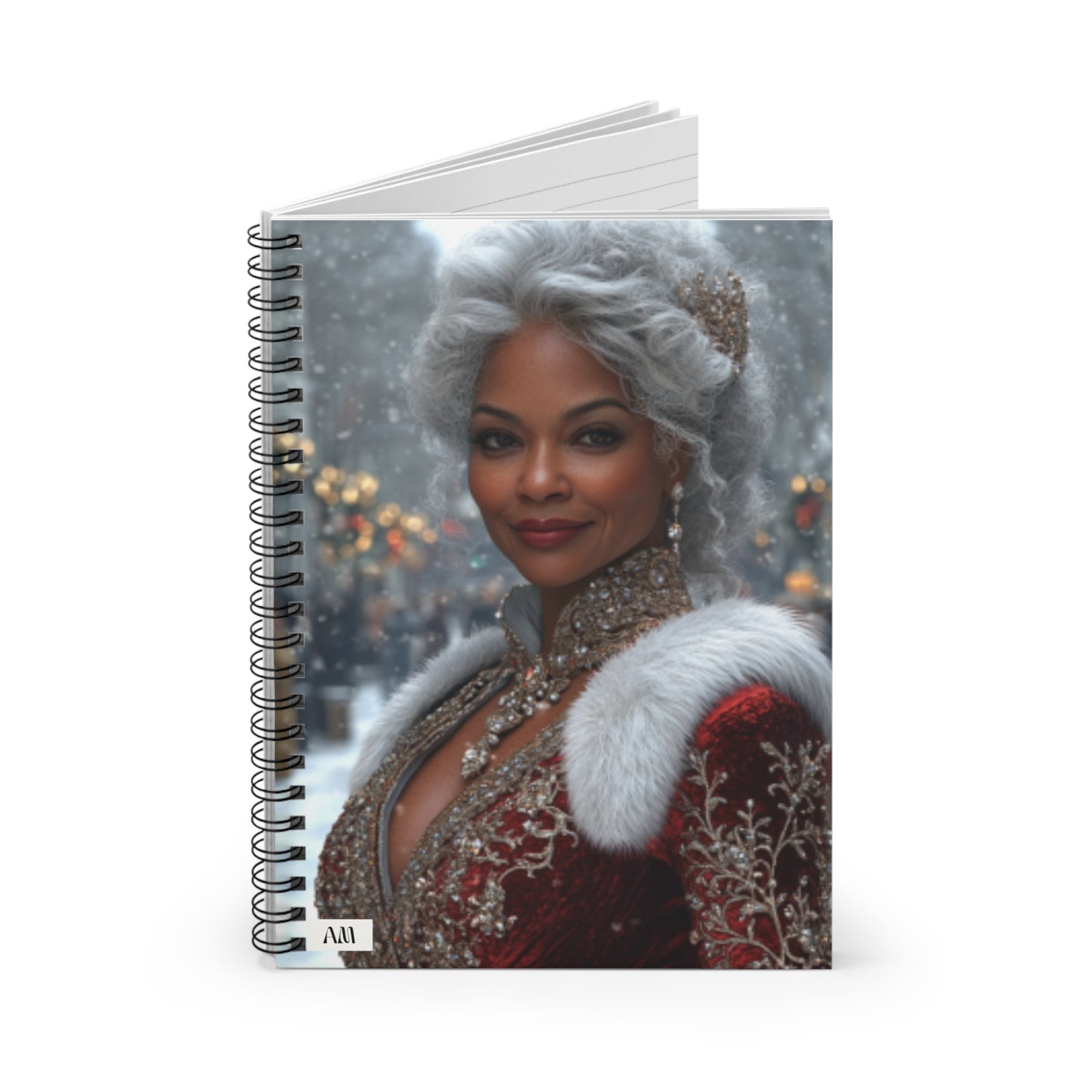 Majestic African American Claus Spiral Journal Collection ( Queen Claus 3)