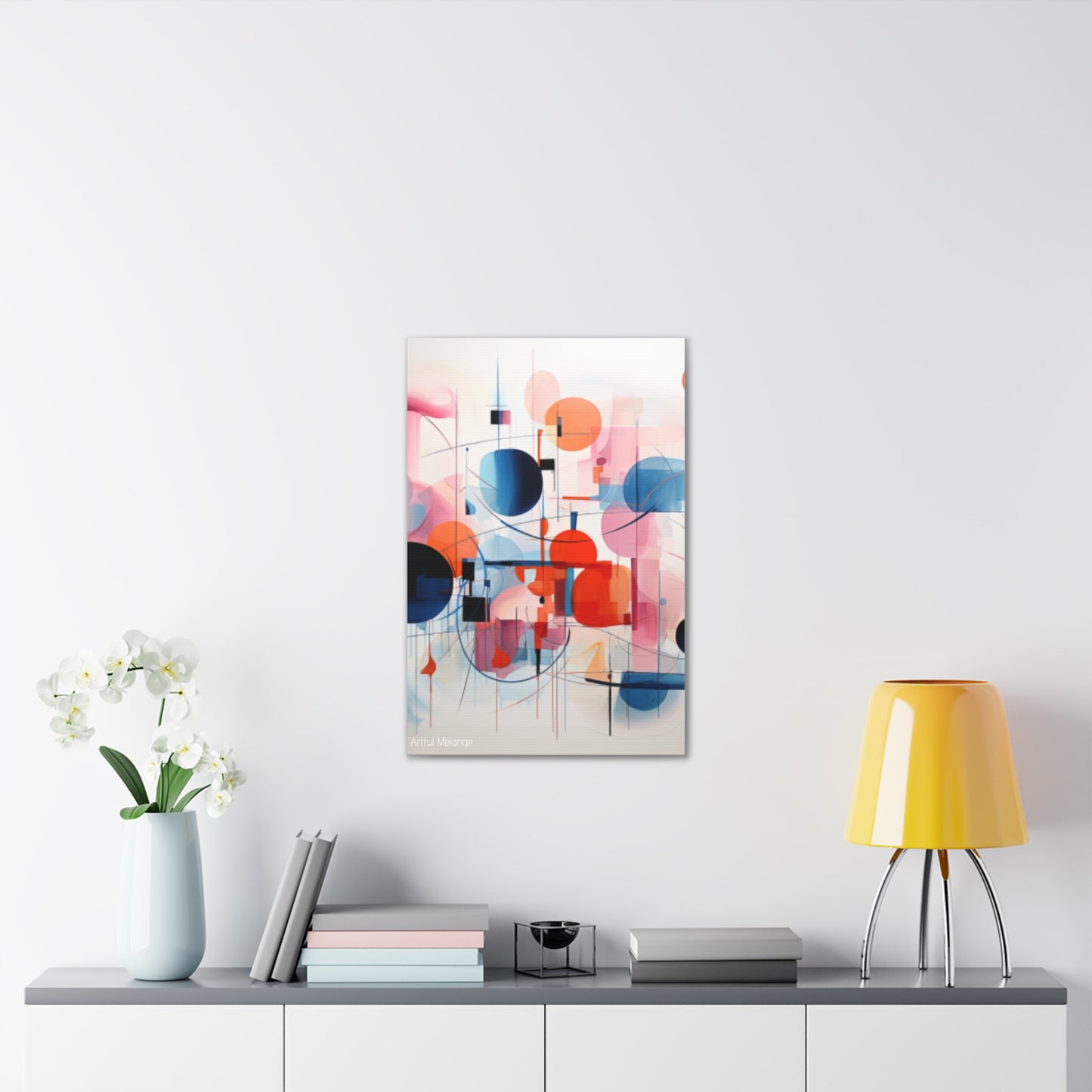 Primary Elegance: A Symphony of Sophistication Canvas Print