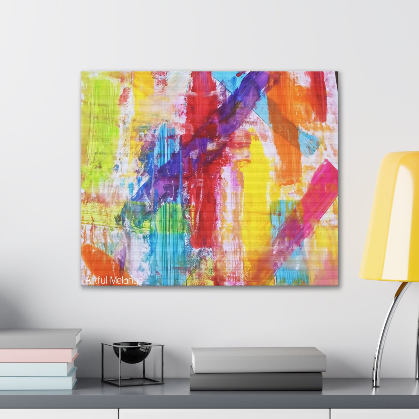 Primary Elegance: A Symphony of Sophistication Canvas Print