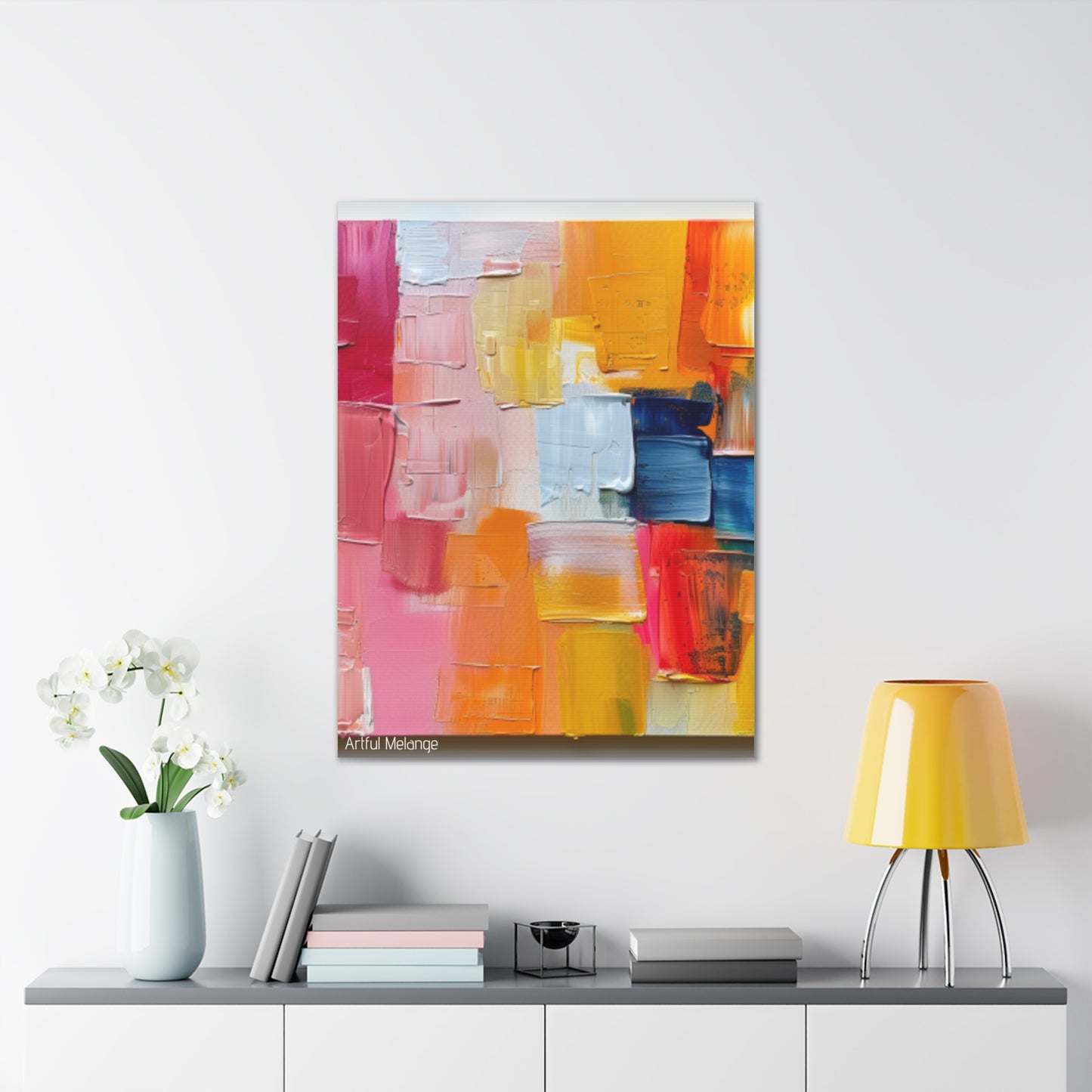 Primary Elegance: A Symphony of Sophistication Canvas Print