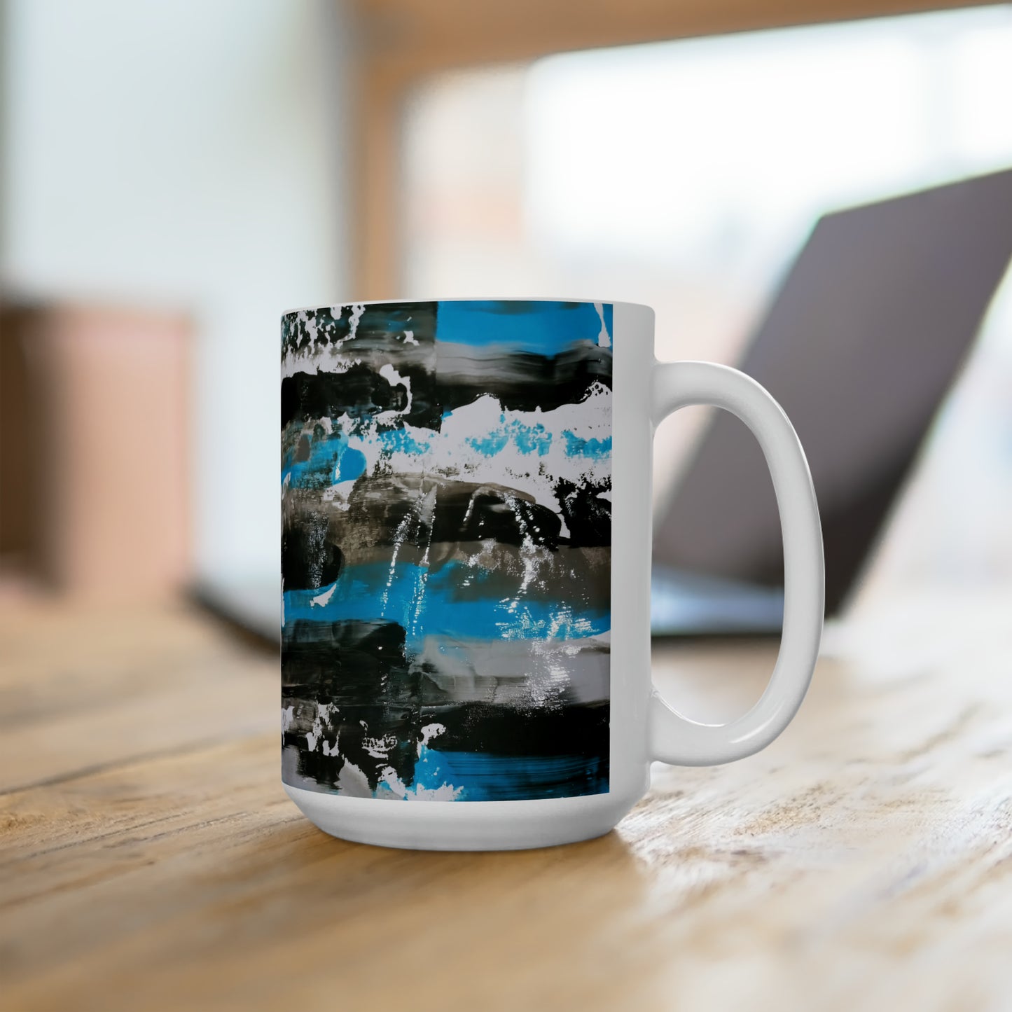 Artsy Abstract Ceramic Mug 15oz