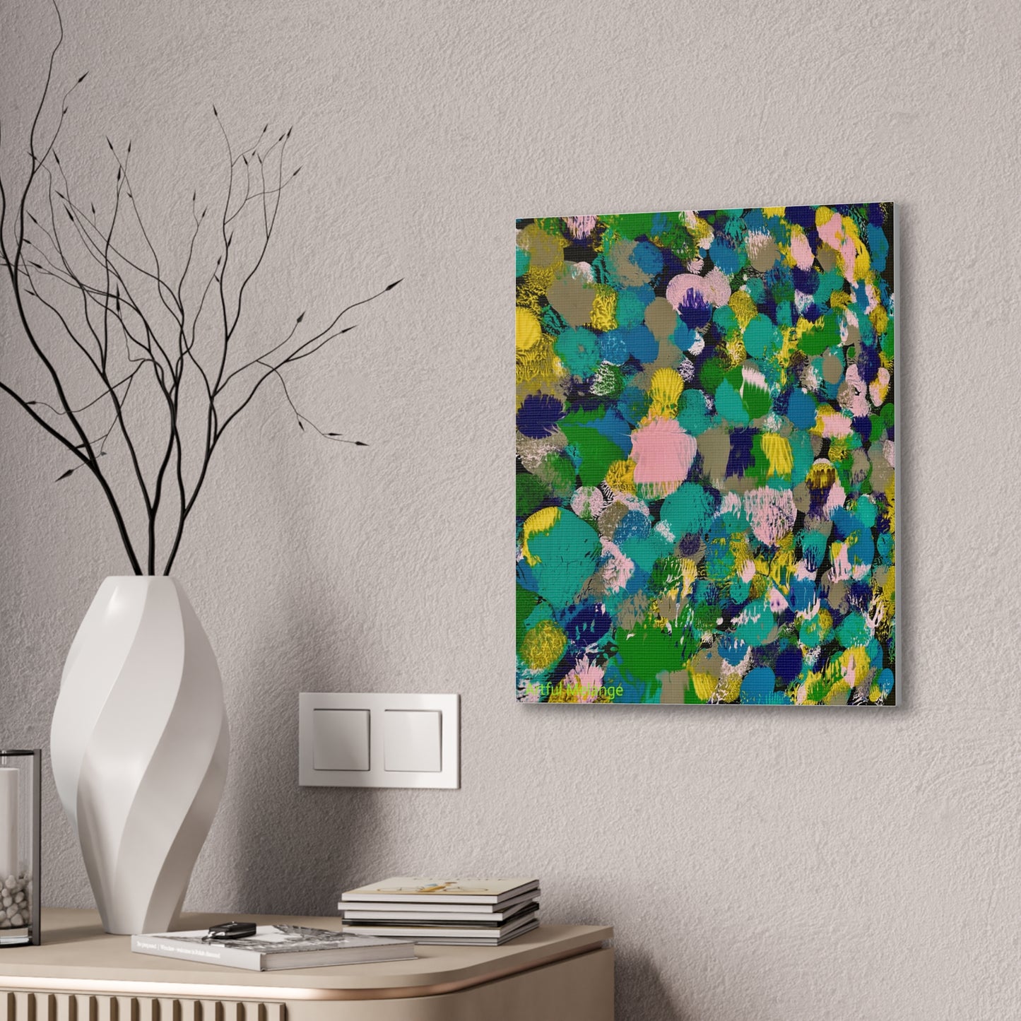 Acrylic Abstract Canvas Print - Richly Textured Artistry