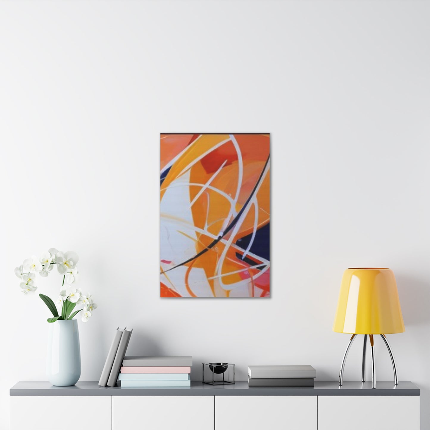 Primary Elegance: A Symphony of Sophistication Canvas Print