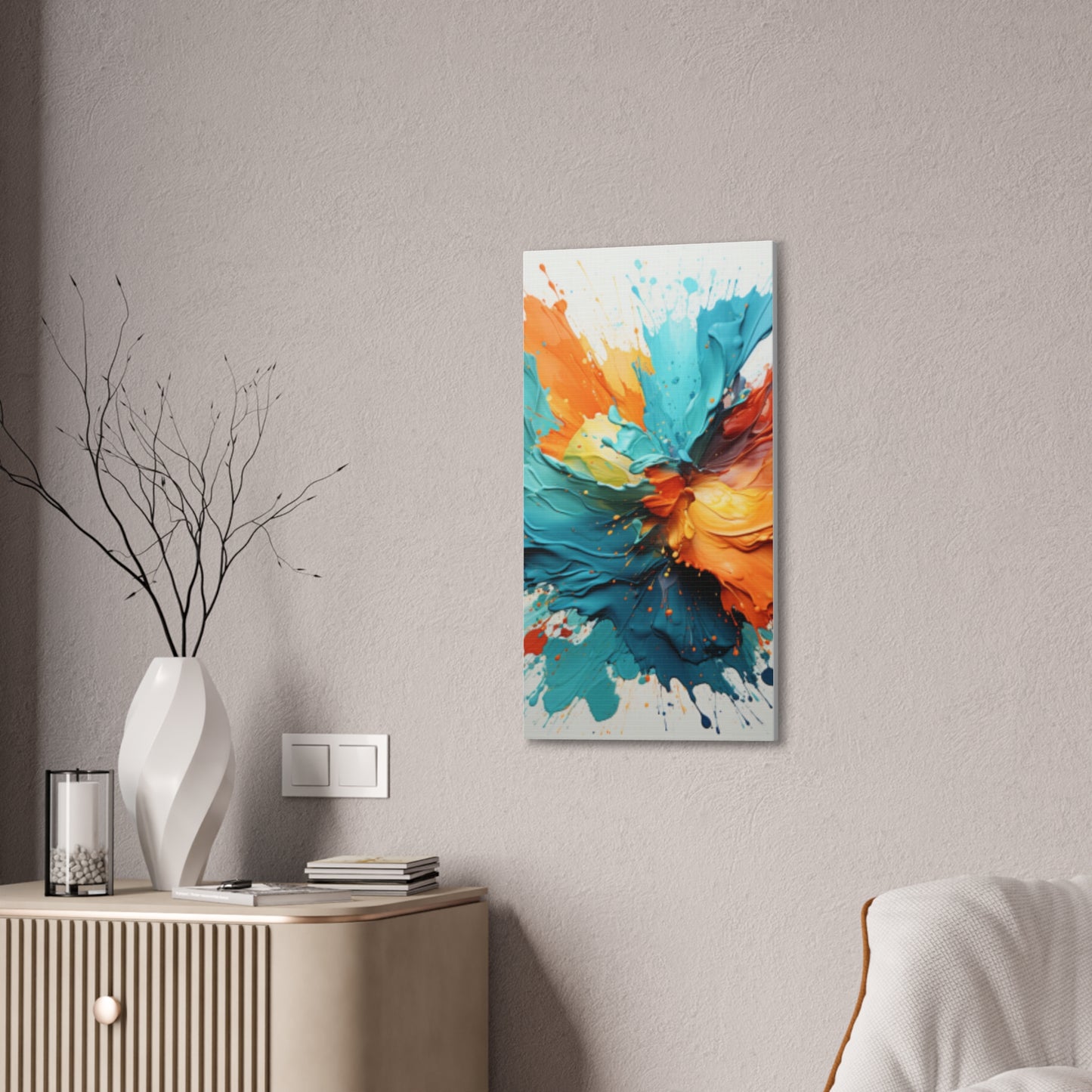 Primary Elegance: A Symphony of Sophistication Canvas Print