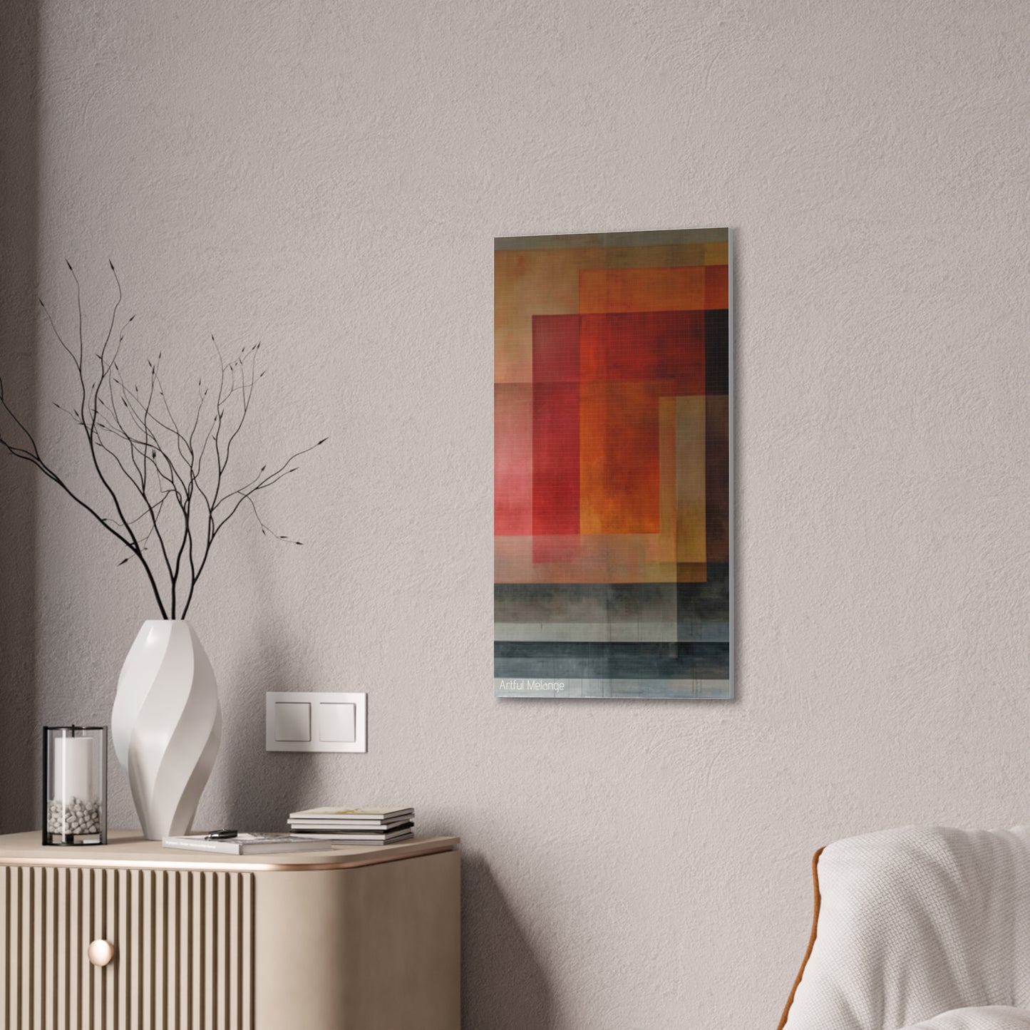 Primary Elegance: A Symphony of Sophistication Canvas Print