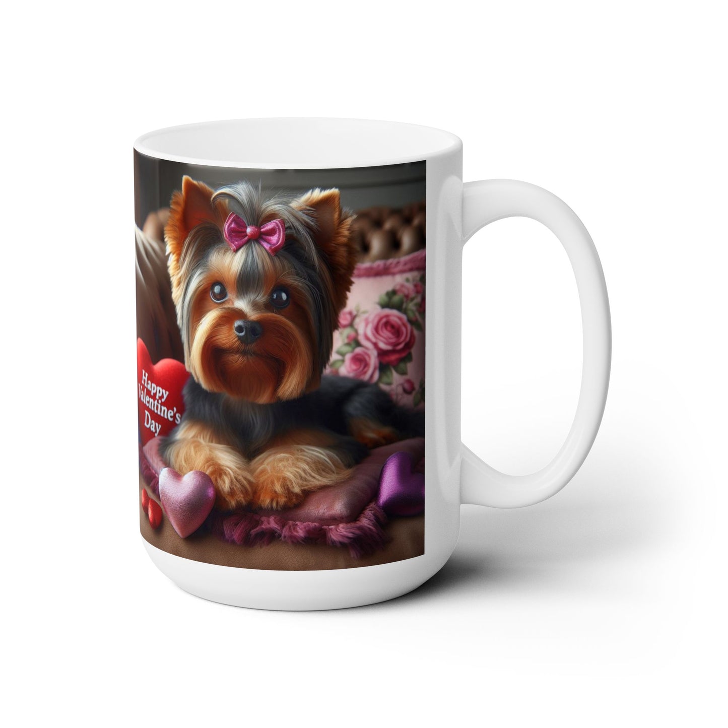 Love Paws- Yorkshire Terrier Valentine's Day Mug 15oz