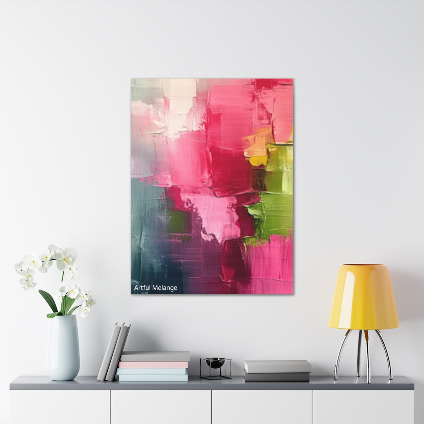 Acrylic Abstract Canvas Print - Richly Textured Artistry