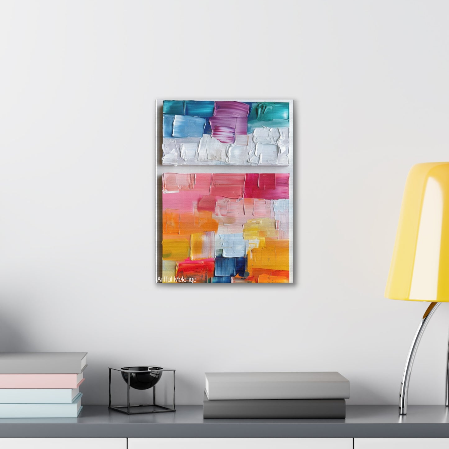 Primary Elegance: A Symphony of Sophistication Canvas Print