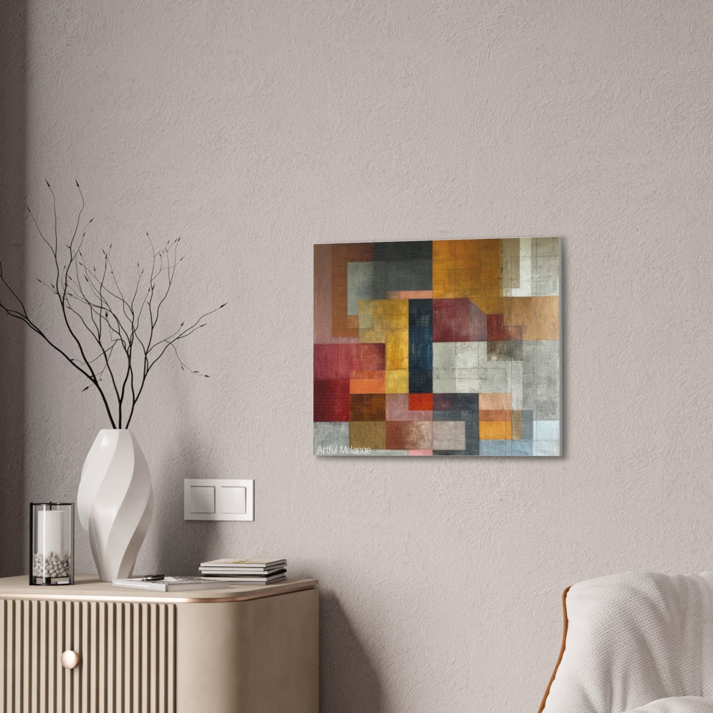 Primary Elegance: A Symphony of Sophistication Canvas Print