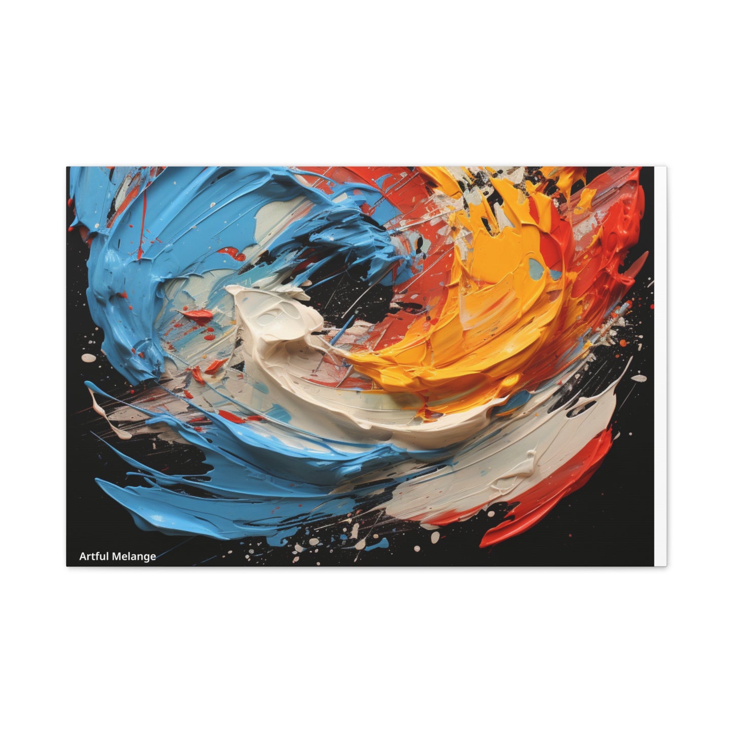 Acrylic Abstract  Canvas Print - Richly Textured Artistry