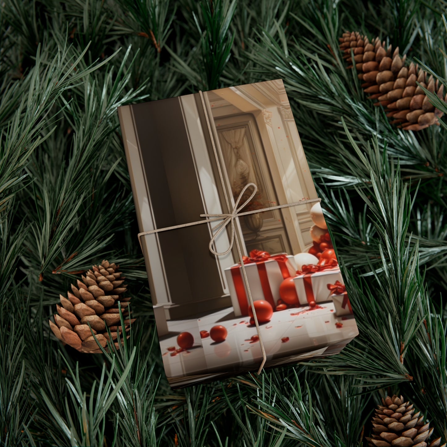 Elegant Red Holiday Wrapping Paper Collection – Elevate Your Gifts with Sophisticated Style