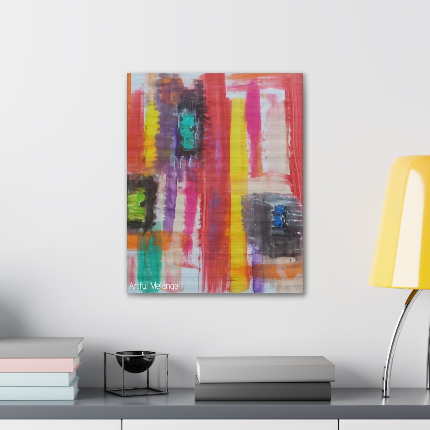 Primary Elegance: A Symphony of Sophistication Canvas Print