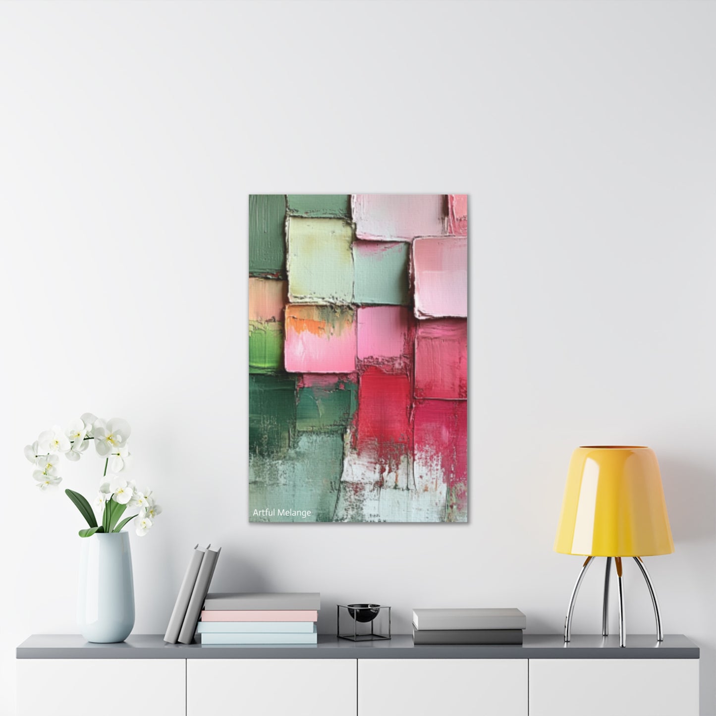 Acrylic Abstract Canvas Print - Richly Textured Artistry