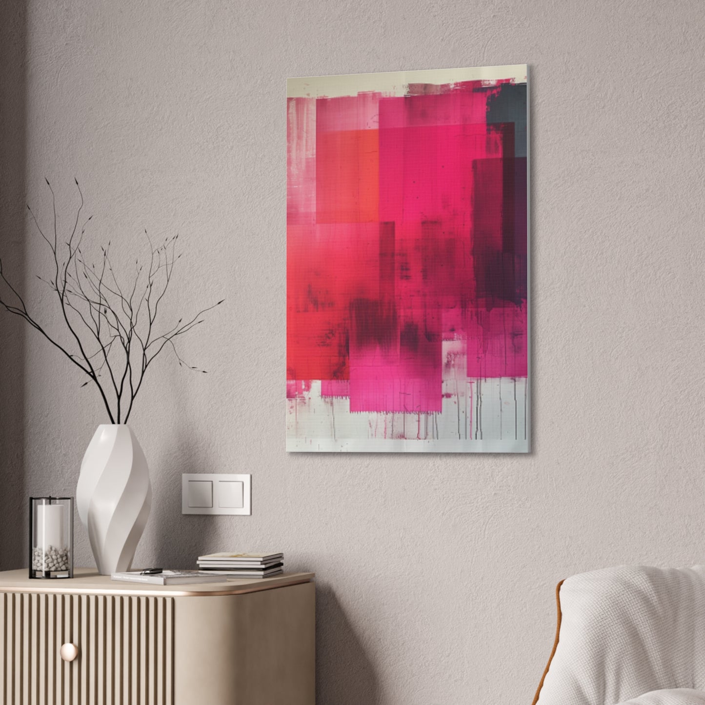 In The Pink: A Symphony of Sophistication Canvas Print