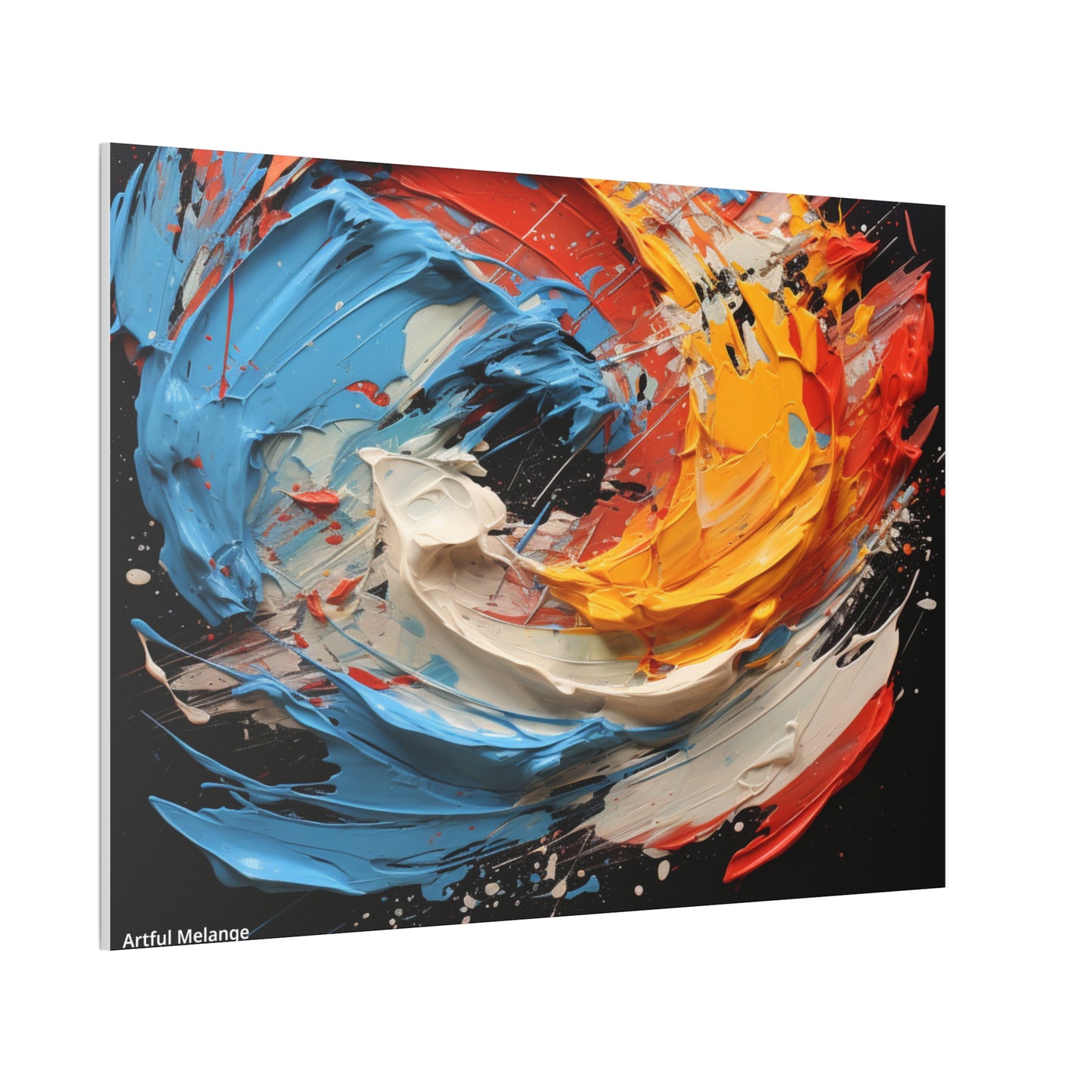 Acrylic Abstract  Canvas Print - Richly Textured Artistry