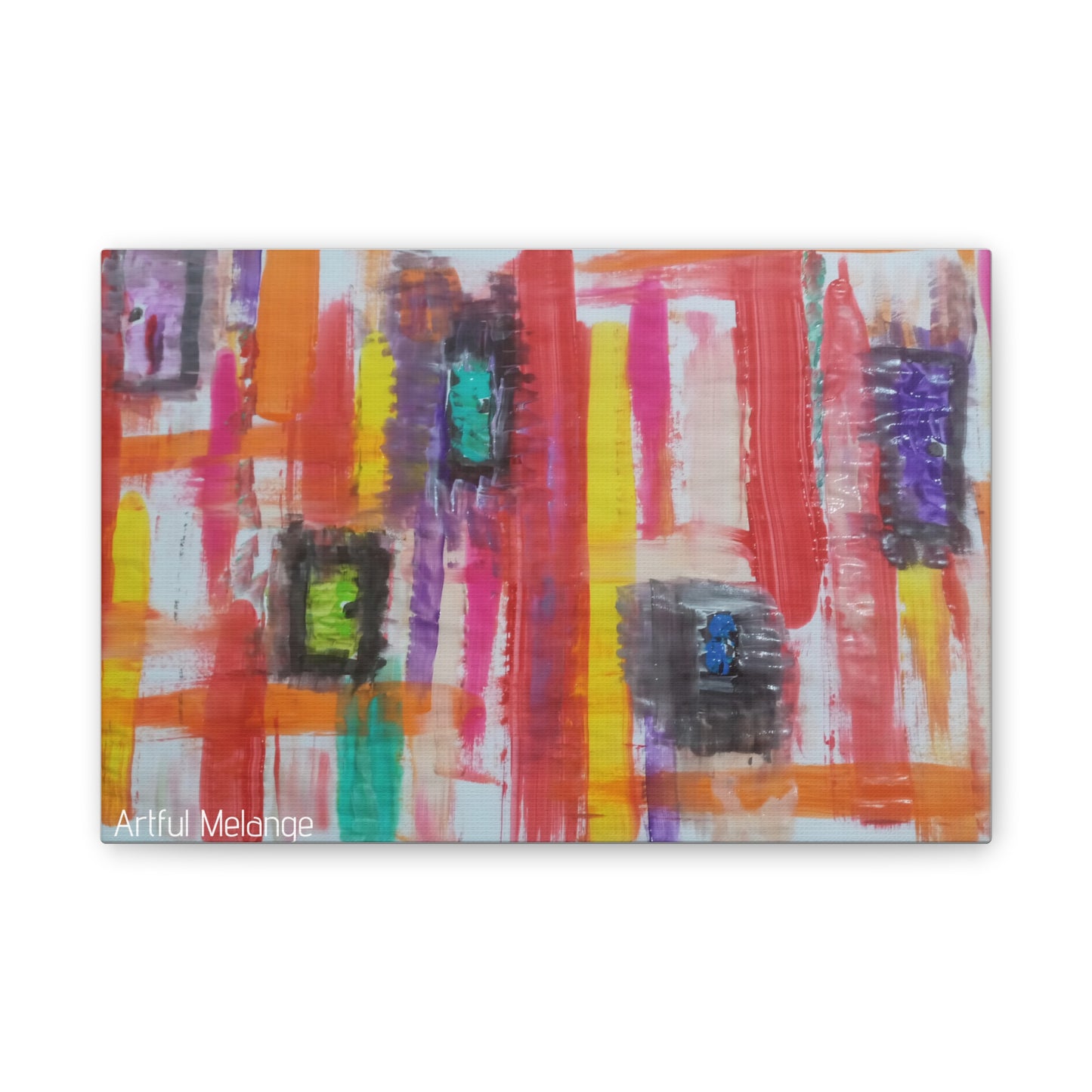 Primary Elegance: A Symphony of Sophistication Canvas Print