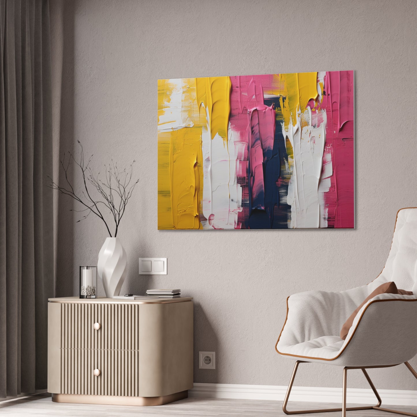 Primary Elegance: A Symphony of Sophistication Canvas Print