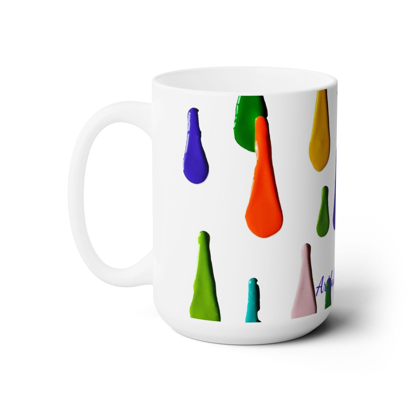 Artsy Abstract Ceramic Mug 15oz