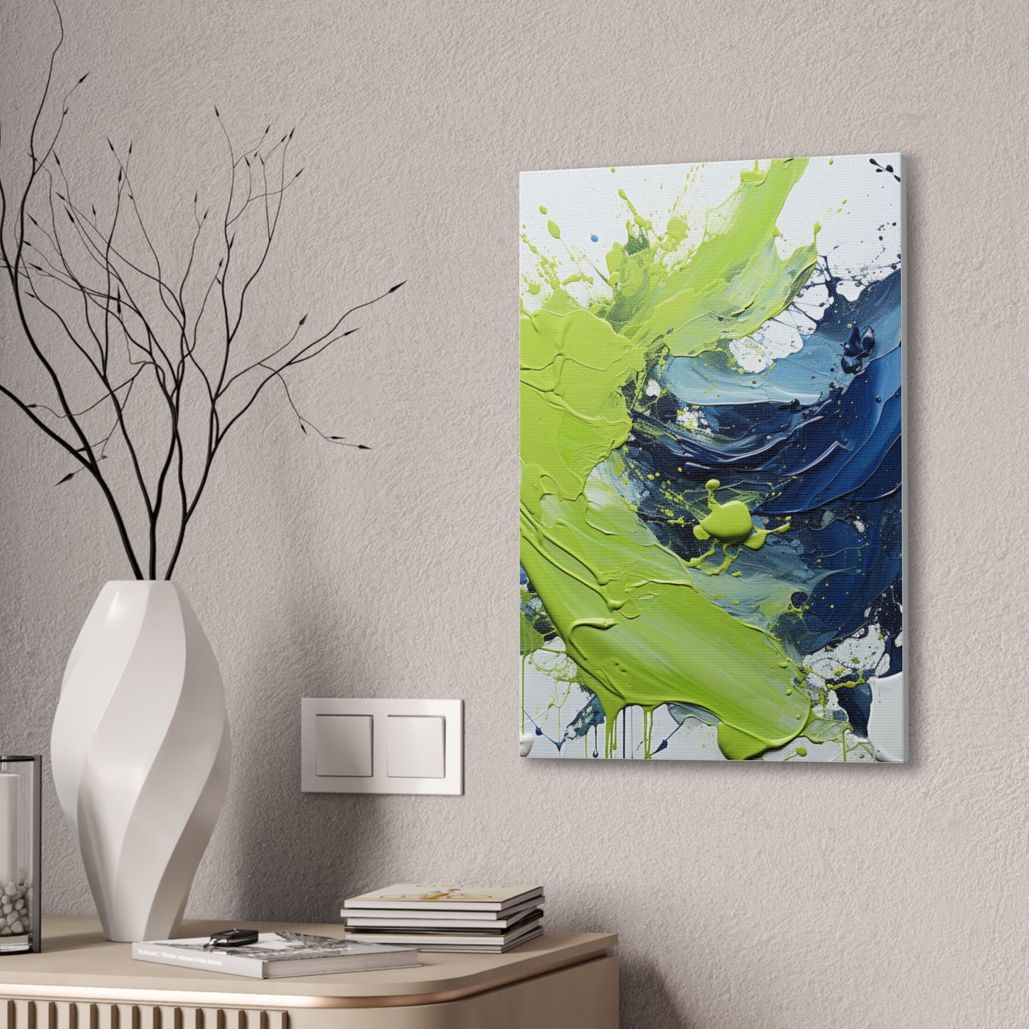 Acrylic Abstract Canvas Print - Richly Textured Artistry