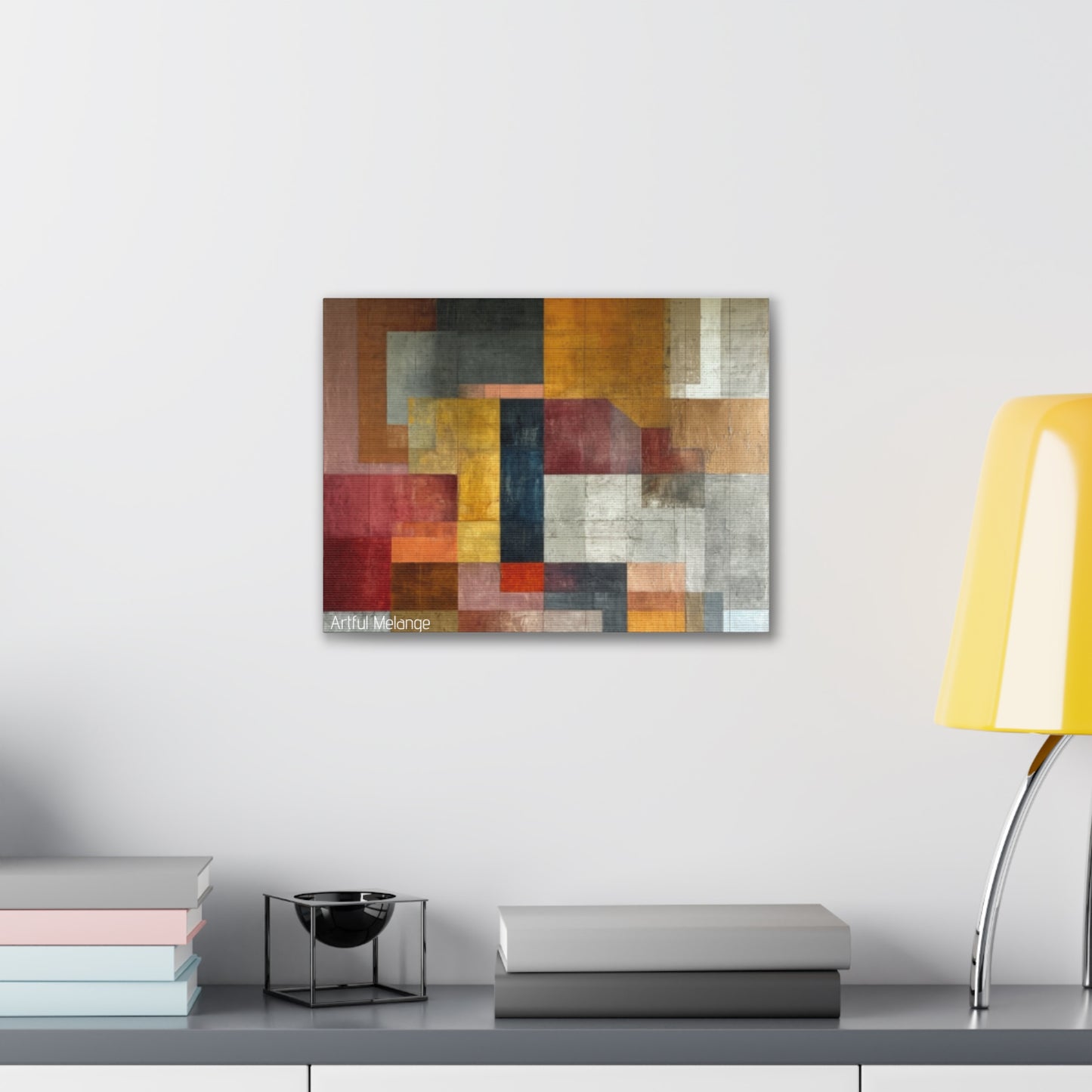 Primary Elegance: A Symphony of Sophistication Canvas Print