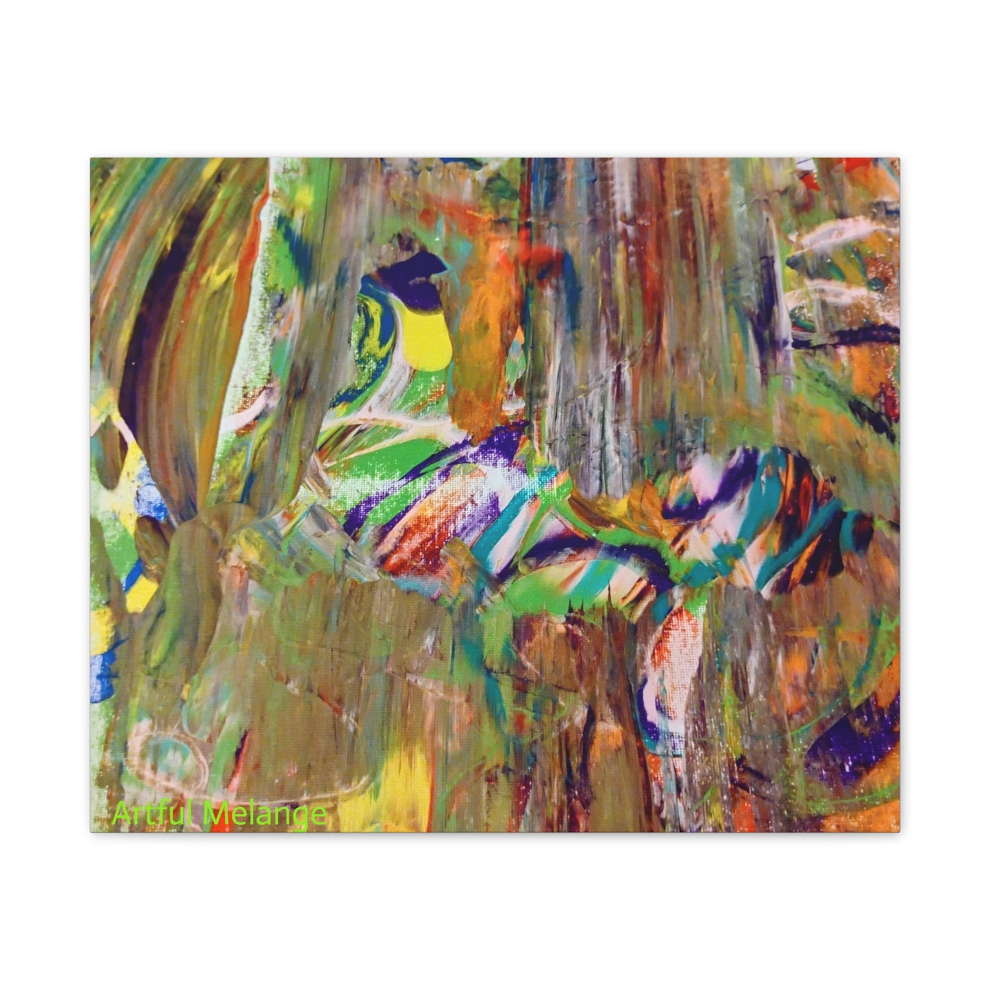 Acrylic Abstract Canvas Print - Richly Textured Artistry