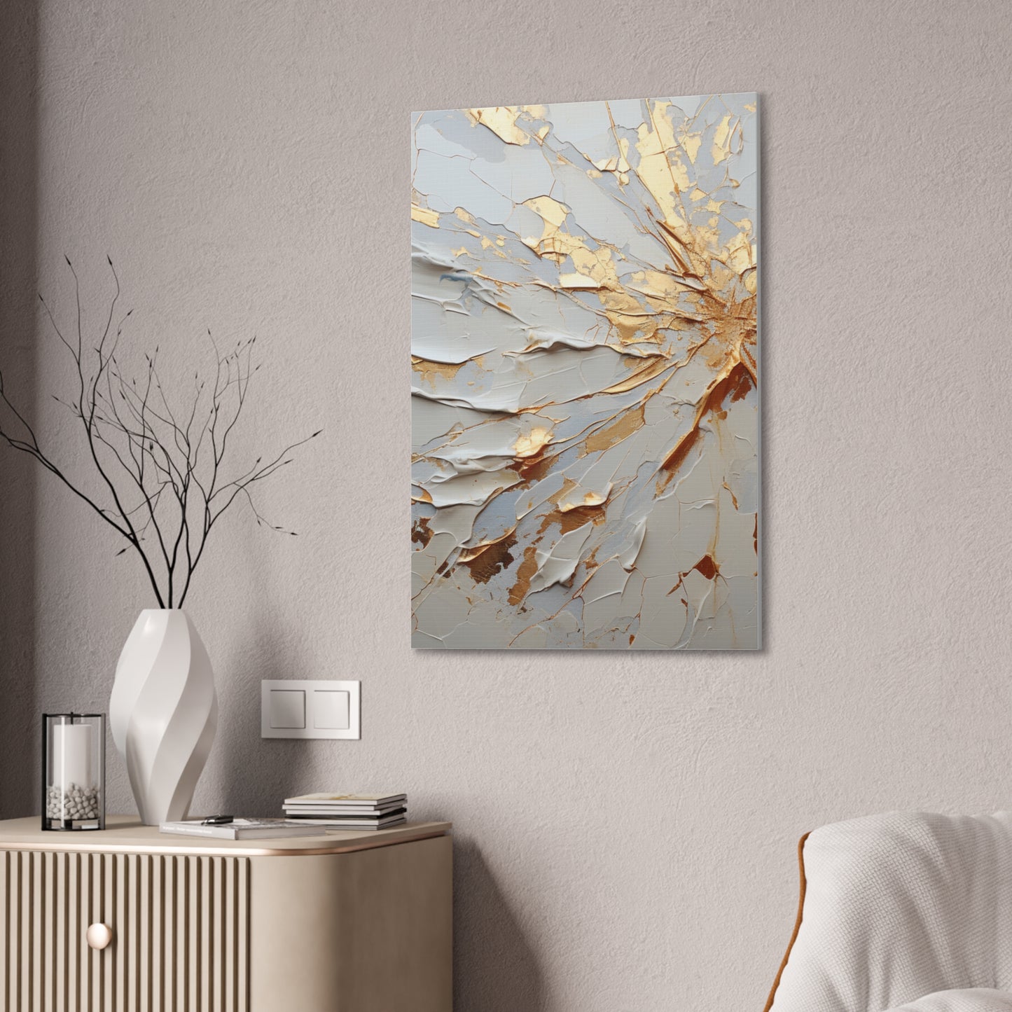 Acrylic Abstract Canvas Print - Richly Textured Artistry