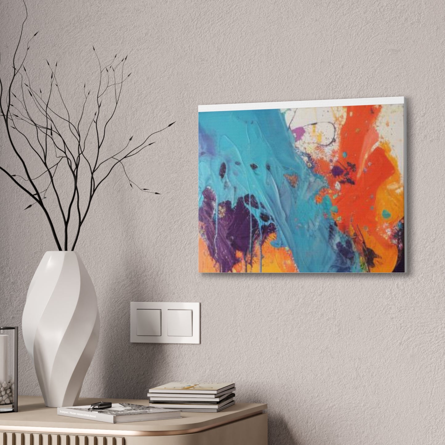 Primary Elegance: A Symphony of Sophistication Canvas Print