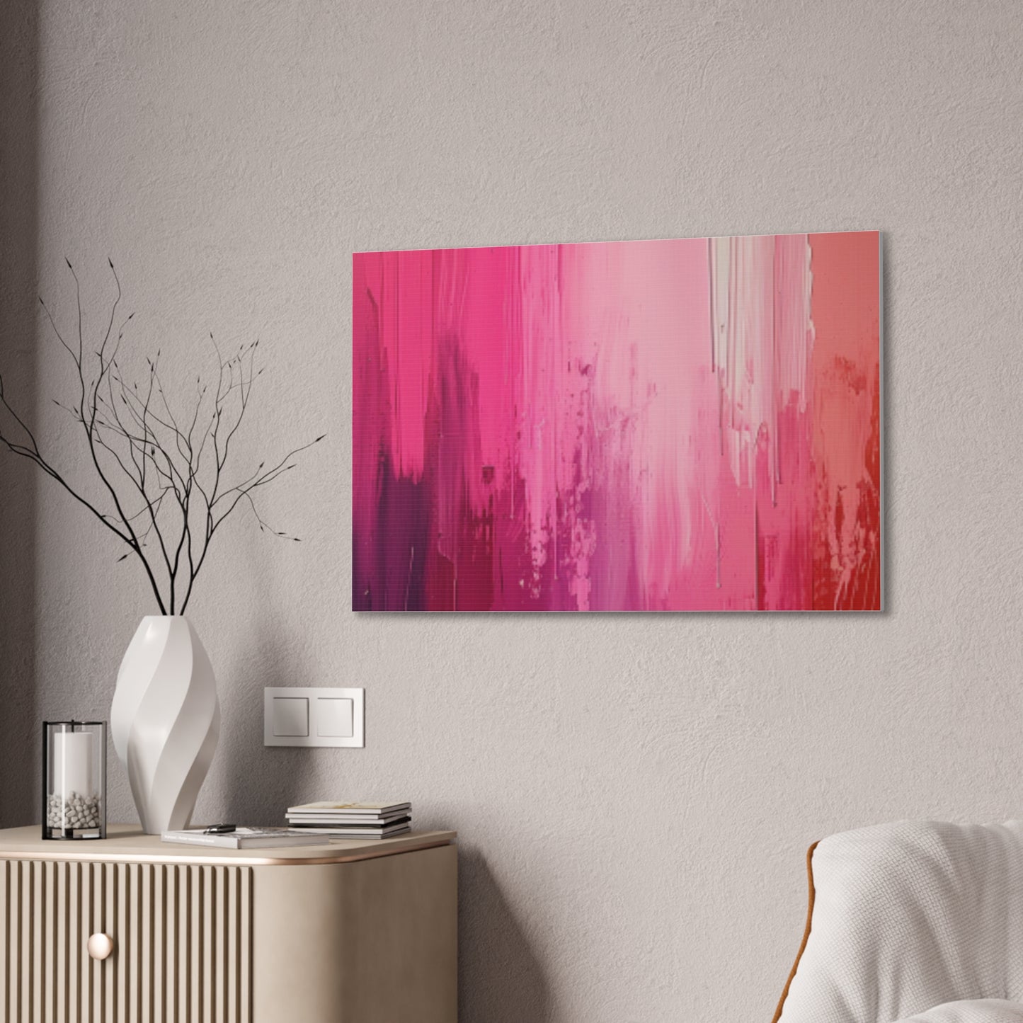 In The Pink: A Symphony of Sophistication Canvas Print