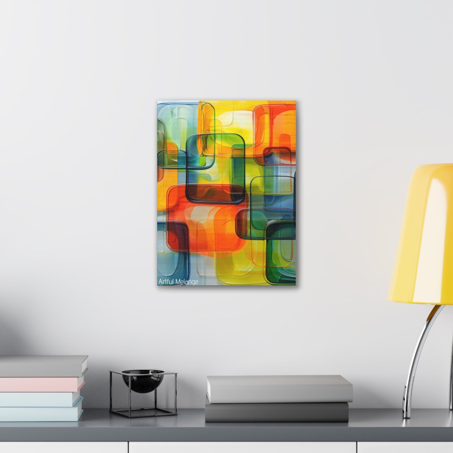 Primary Elegance: A Symphony of Sophistication Canvas Print