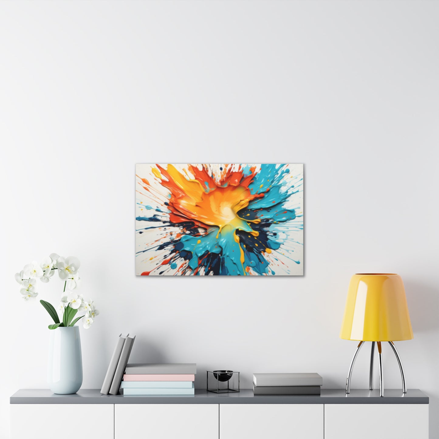 Primary Elegance: A Symphony of Sophistication Canvas Print