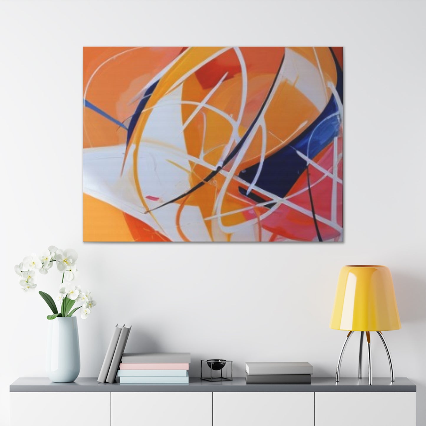 Primary Elegance: A Symphony of Sophistication Canvas Print