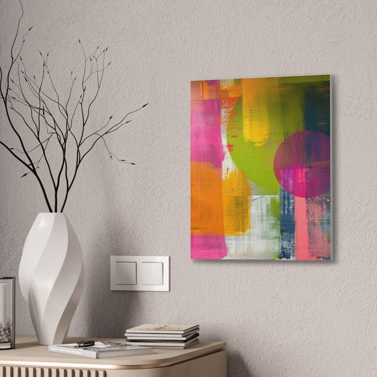 Primary Elegance: A Symphony of Sophistication Canvas Print