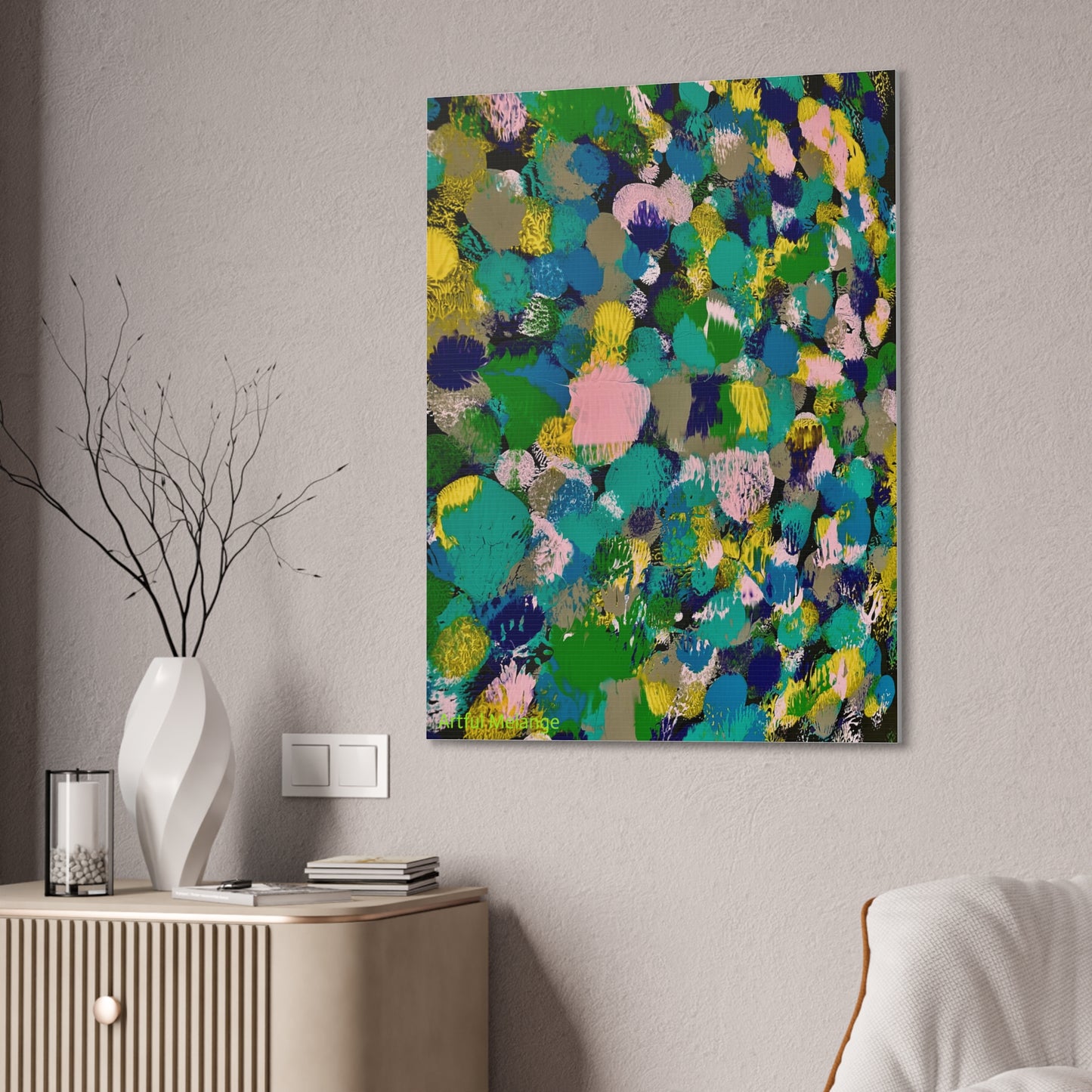 Acrylic Abstract Canvas Print - Richly Textured Artistry